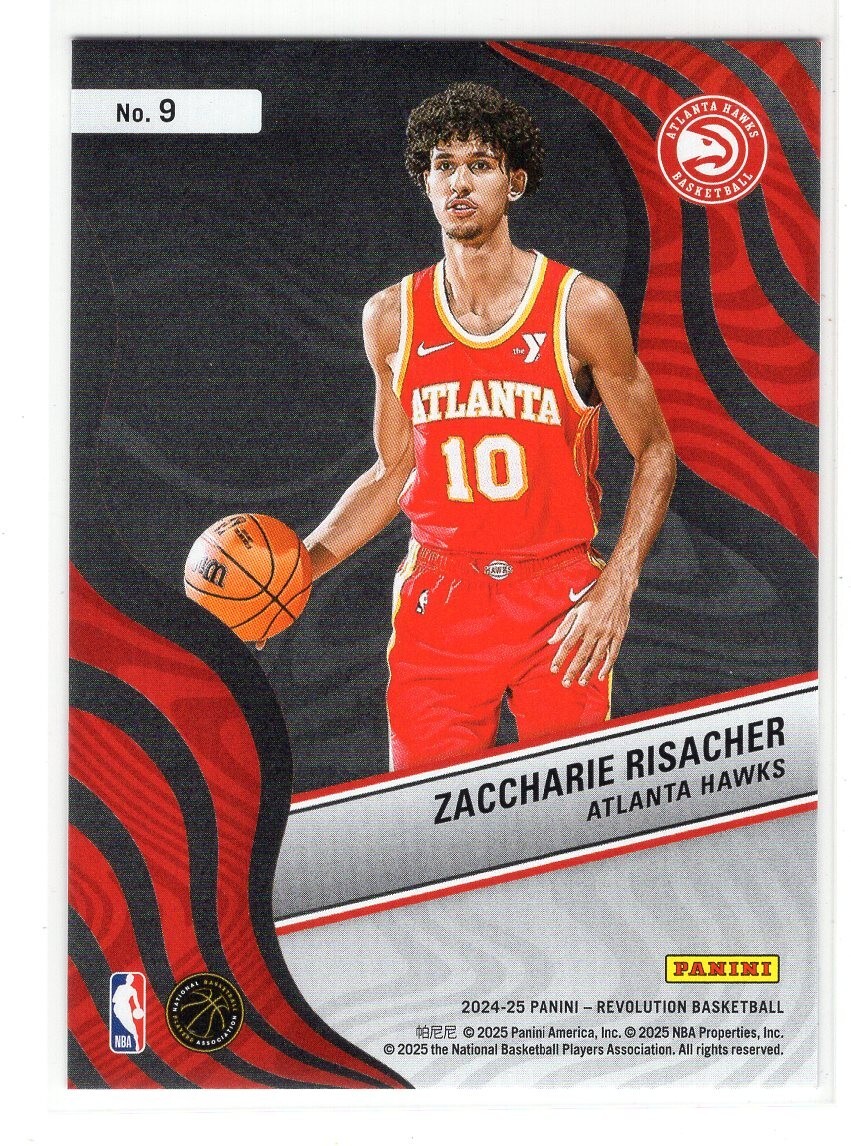 2024-25 Panini Revolution #9 Zaccharie Risacher New Wave RC | eBay