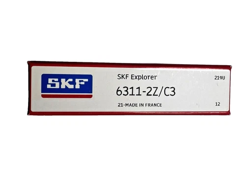 SKF 6311 ZZ C3 DEEP GROOVE BALL BEARING, METAL SHIELDED 55x120x29 mm NEW - Bild 1 von 2