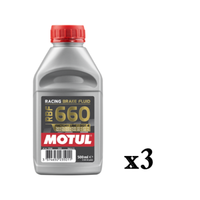 Motul RBF 660 BremsflüSsigkeit Racing Motorrad DOT 4 3 X 500 ML 100% Synthetisch