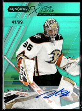 2020-21 Upper Deck Synergy FX Green John Gibson Auto /99 #FX-46 H8R4H
