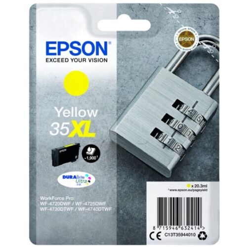 Genuine Epson 35XL, Padlock Ink Cartridges, WorkForce WF-4730DWF WF-4740DTWF LOT - 第 5/7 張圖片