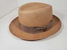 BILTMORE EXCELLO CARMEL STRAW PORK PIE MADE IN CANADA