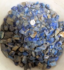 2 Pound Lot Lapis Lazuli Rough Gemstones from Pakistan