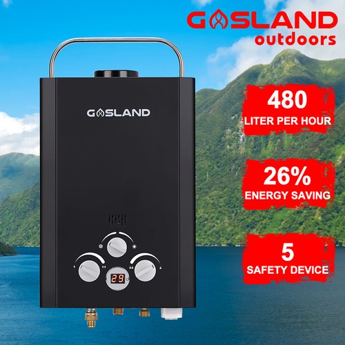 GASLAND 8L LPG Gas Water Heater System Portable Outdoor Camping Hot