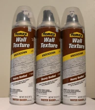 THREE pack ~Homax 4065 Aerosol KNOCKDOWN Spray Wall Texture Water-Based - 20oz