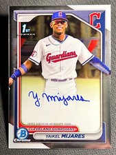 2024 Bowman Chrome 1st PROSPECT ROOKIE AUTO Yaikel Mijares Item 18