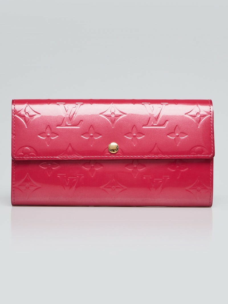 Louis Vuitton Framboise Vernis Sarah Wallet in Rose Pop Colour