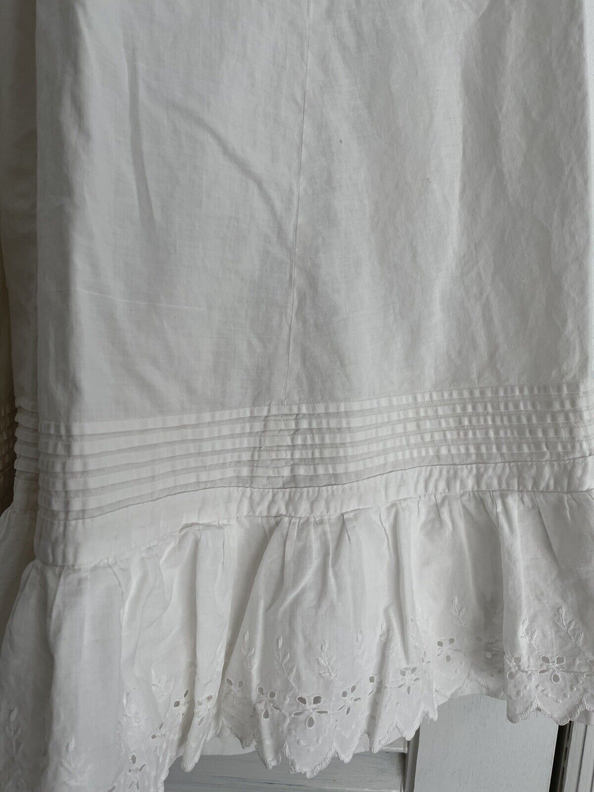 Antique Victorian Edwardian Cotton and Lace Petti… - image 2