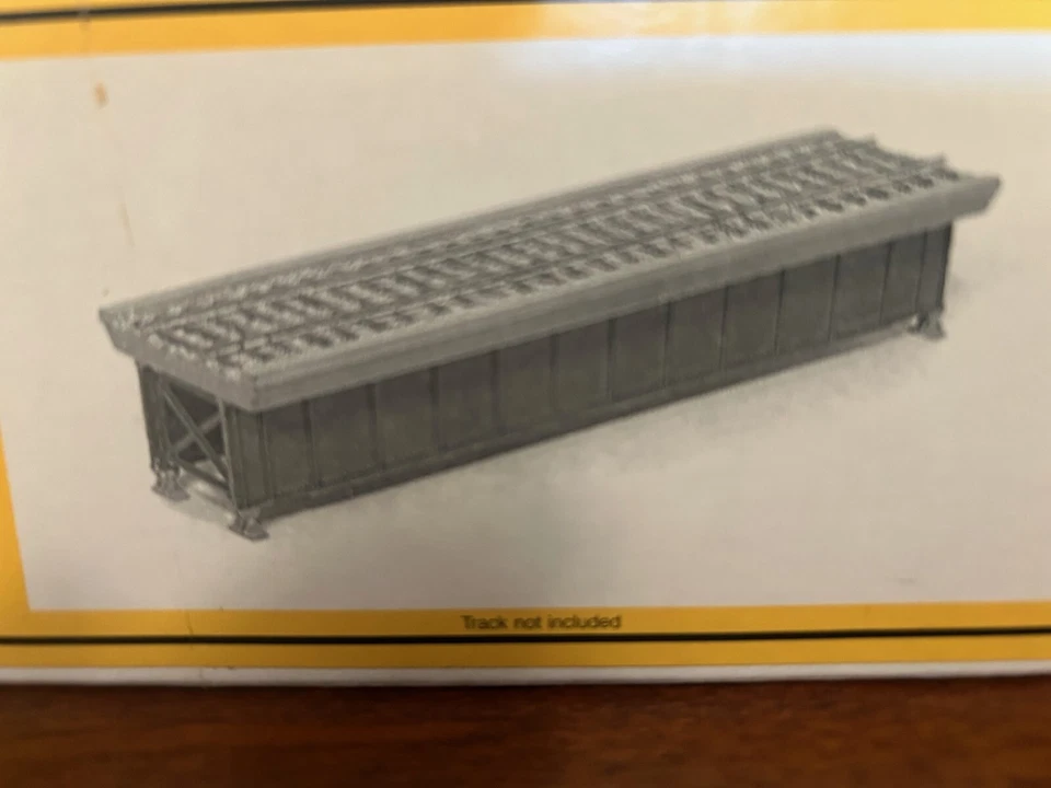BALLASTED 50ft DECK GIRDER BRIDGE - SINGLE - HO Scale - PLASTIC KIT 75507 - NEW - Image 2 of 4