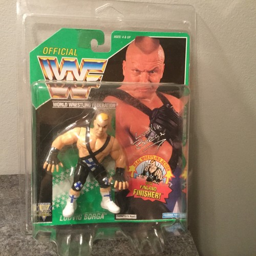 Moc WWF WWE 1994 Hasbro NICE Ludvig Borga Green Ca...