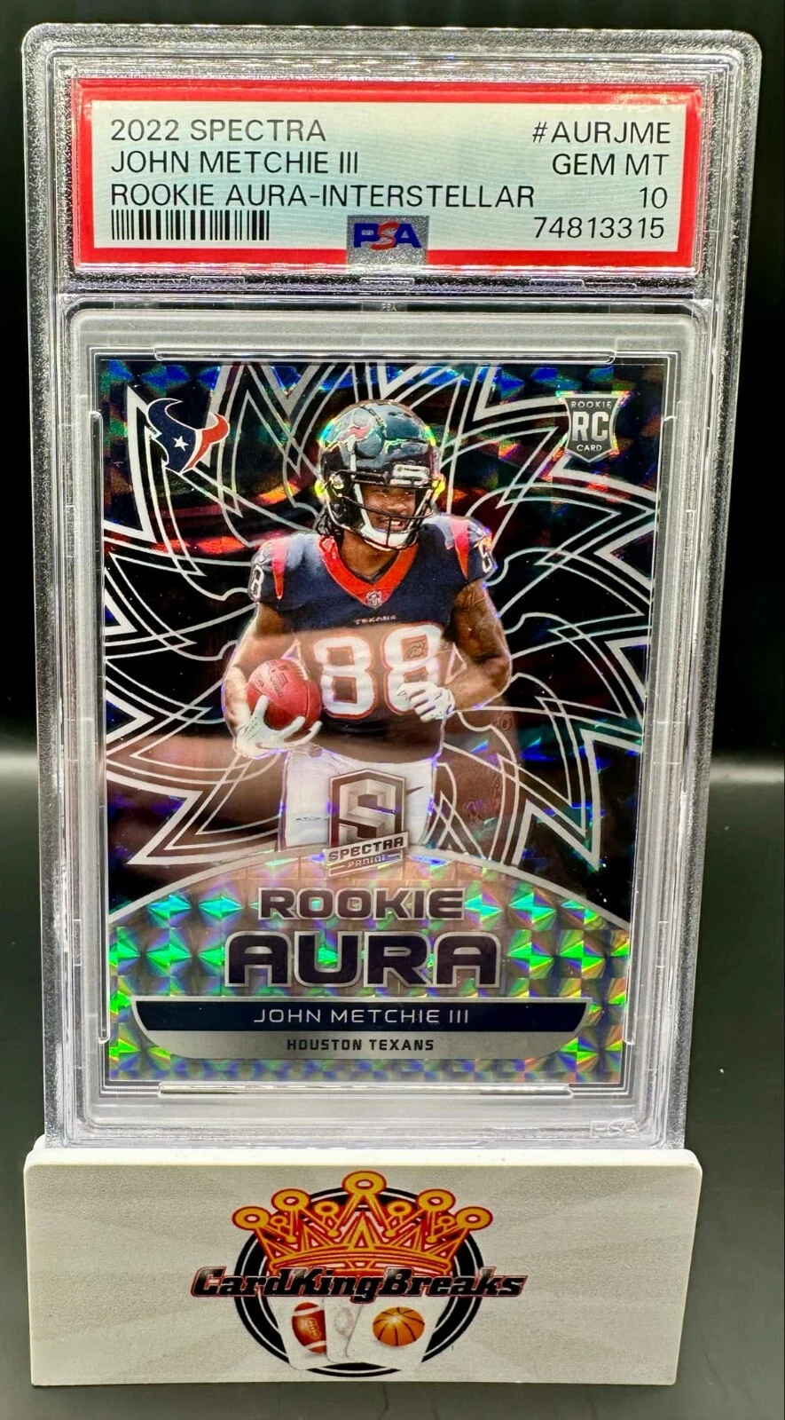 John Metchie Panini Spectra Rookie Aura #AURJME Interstellar