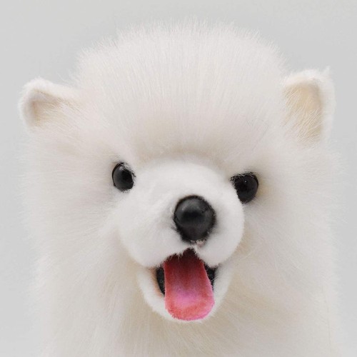 Hansa Samoyed Ken Plush Toy Doll White Animal Dog 190433 Japan - Picture 12 of 13