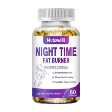 Night Time Appetite Suppressant Fat Burner Supplement Weight Loss Detox Pills