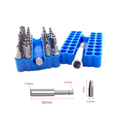 33 Torx Bit Set Tamper Proof Security Torq Hex Star Spanner Tri Wing Screwdriver - Picture 3 of 7