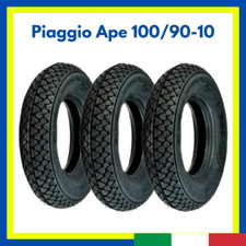 Kit 3 Gomme copertoni pneumatici 100 90 10 PIAGGIO APE 50 VESPA rinforzato promo