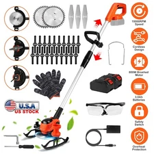 Cordless Grass Trimmer Electric Weed Trimmer Battery Powered Garden Lawn Edger