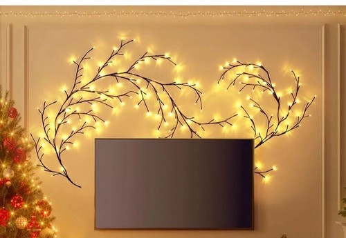 Tree Branch Lamp Festive Vine Light. Powered by USB. 96 Lights w/ 8 Settings. - Picture 2 of 3