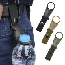 Tactical Water Bottle Buckle Belt Clip Carabiner Hook Holder Nylon Outdoor Gear