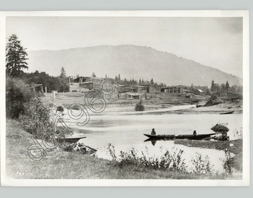 COWICHAN Village at Quamichan VANCOUVER ISLAND c.1865 Press Photo c.1970s Print - Imagen 1 de 2