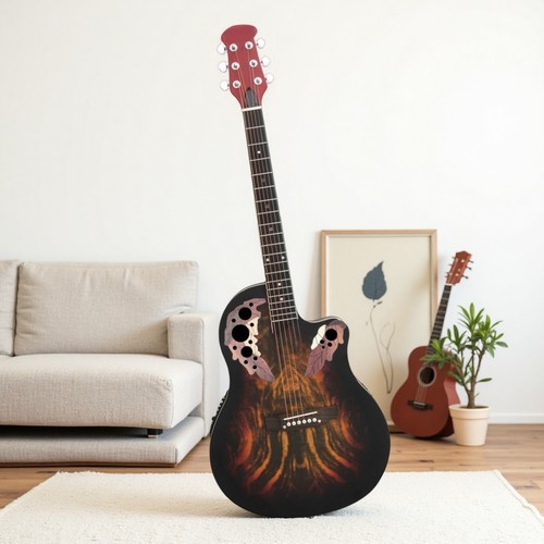 Cutaway Acoustic-Electric Guitar Set - Spruce Top, Round Back, Sunburst & EQ - Picture 23 of 24