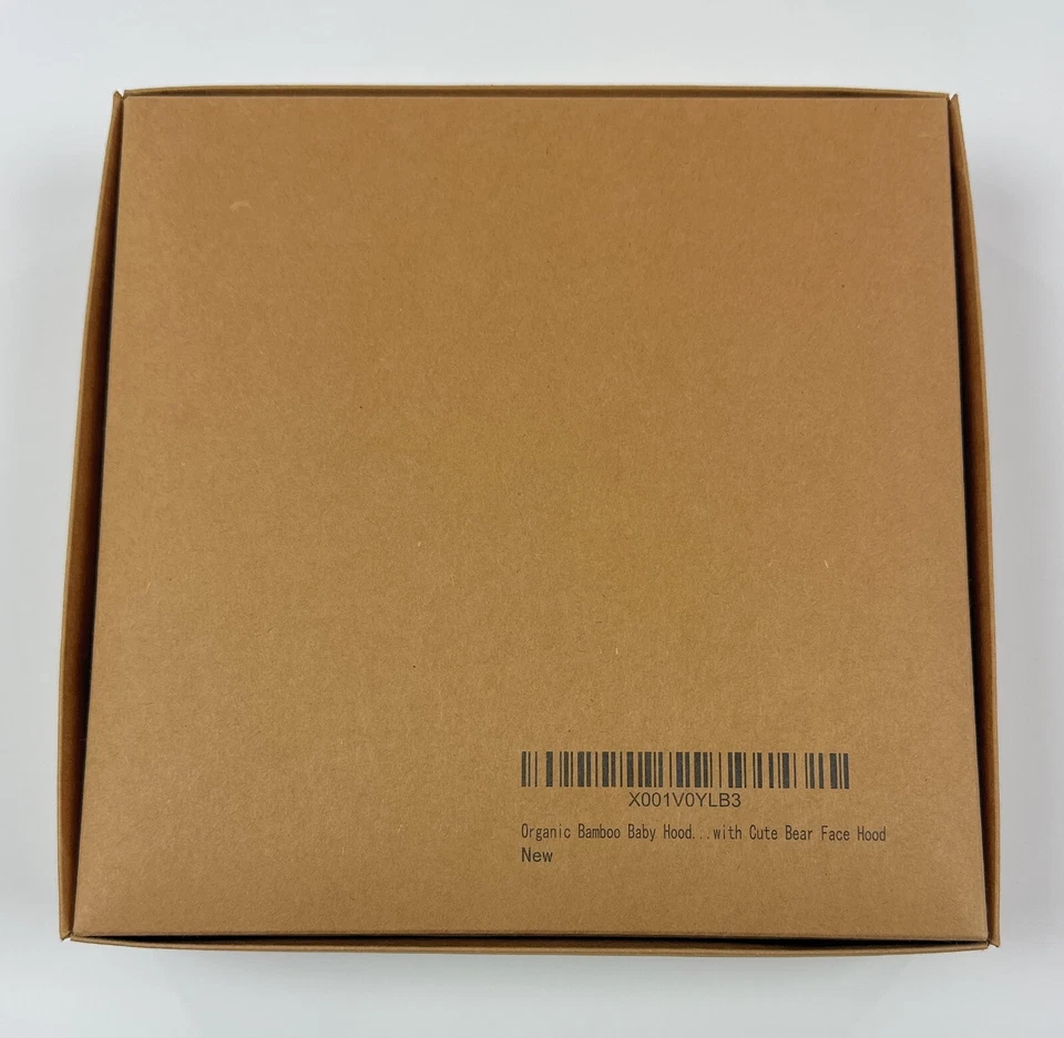 Toalla gruesa 100 % orgánica de bambú con capucha para bebé oso lindo ultra suave hipoalergénico Foto 3 de 4