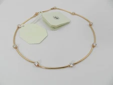 Swarovski Rose Gold-Tone Crystal Studded Choker Necklace, 14-1/8" 5609710 NO BOX