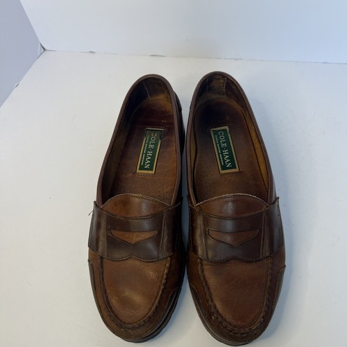 Cole Hann Feathercraft Grand Penny Loafer Grain/Briar Mens Size 9.5 M Slip on Bx - Picture 9 of 11