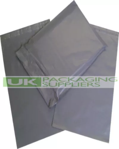 100 large xl 34x42" grey plastic mailing bags self seal postage post sacks - new image 1
