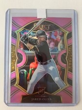 2021 Panini Select Pink Refractor  Jared Oliva #D/10 Pittsburgh 1/1 SSP RC