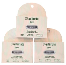 Schick Skintimate 4 Four-Blade Refill Cartridges per pack 3 Packs