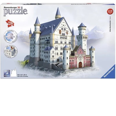 Ravensburger 3D Puzzle 216pc - Neuschwanstein Castle - 12573-9 Authentic New