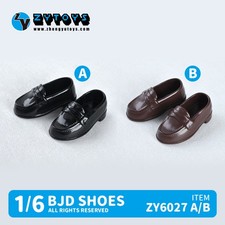 ZY6027 1/6 Uniform Shoes Shiny Low-heeled Doll"s Shoes Model Fit BJD Doll