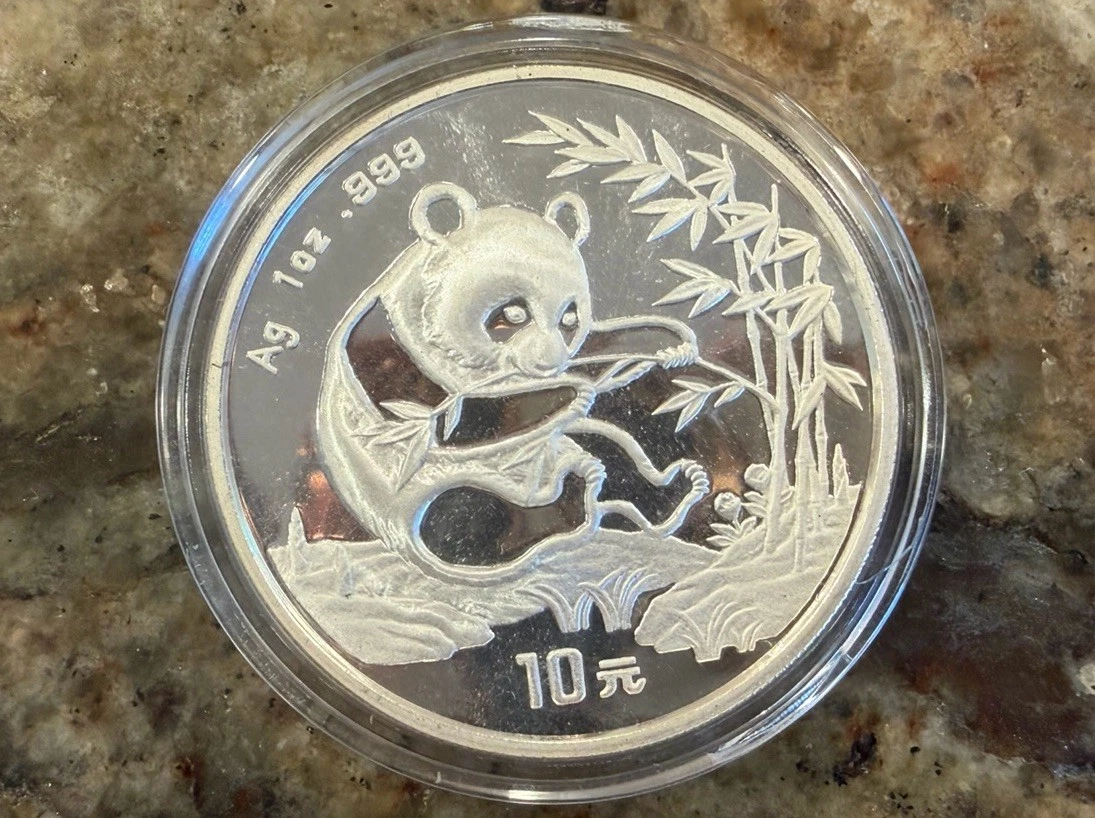 Chinese Panda Uncertified Chinese Mint Silver Bullion Coins for