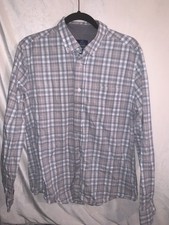 George Men s Plaid Button Down shirt Sz Medium