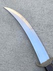 Vtg. Jaws 722 Curved 440 Stainless Steel Sword Knife with Alligator Style Sheath — photo 8
