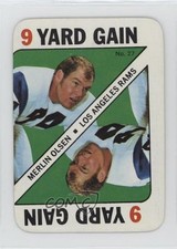 1971 Topps Game Cards Merlin Olsen #27 HOF 5p5