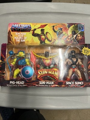 NEW MOTU Sun-Man and the Rulers of the Sun Action Figure 3pk Exclusive In Hand
