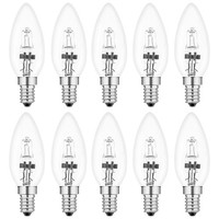 10 X Eco Halogen Kerzen 18W~25Watt E14 Klar GlüHbirne GlüHlampe Warmweiß Dimmbar