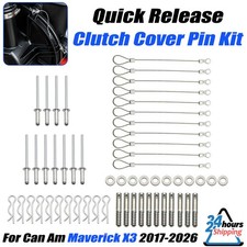 Quick Release Steel Clutch Cover Pin Kit Gasket For Can-Am Maverick X3 2017-2026