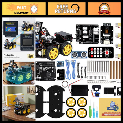 Smart Robot Car Kit V4 with Camera, Compatible with Arduino, DIY Robotics Projec