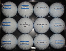 12 Maxfli Softfli golf balls