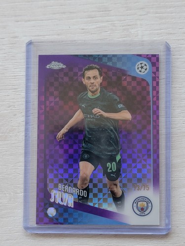 2025-26 Topps Chrome UEFA Club Competitions Bernardo Silva Purple X-fractor /75
