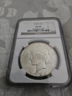 1928 S Peace Dollar NGC AU50 Good Sharp Date, Nice Luster, Great Eye Appeal