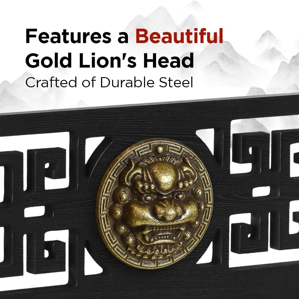 Logest Wall Mount Sword Holder - 4 Tier Options Available - Crafted Black 