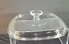 Pyrex Vintage Square Glass Casserole Dish Lid A-9-C Replacement Piece Great Cond