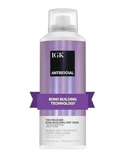 IGK AntiSocial Time-Release Bond-Building Dry Mask 5 Oz 1Full Sz  ~ New~  3rd