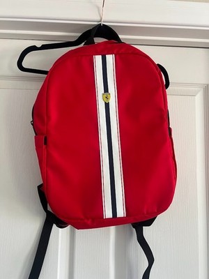 NWT Ferrari Pista Metal Logo On-Track Backpack
