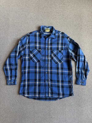 Vintage Big Mac St Johns Bay Heavyweight Plaid Check Flannel Shirt Portugal XL