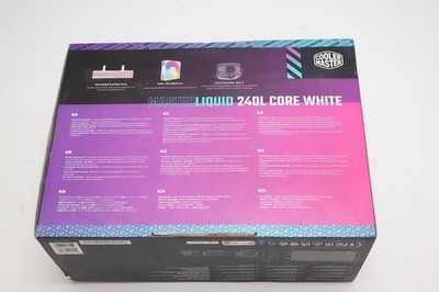 Cooler Master MasterLiquid 240L Core White AIO Liquid CPU Cooler-ARGB-Open Box