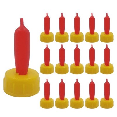 24pcs Lamb Teat Feeder, Sheep Goat Milk Drink Nipples, Soft Rubber Pacifiers